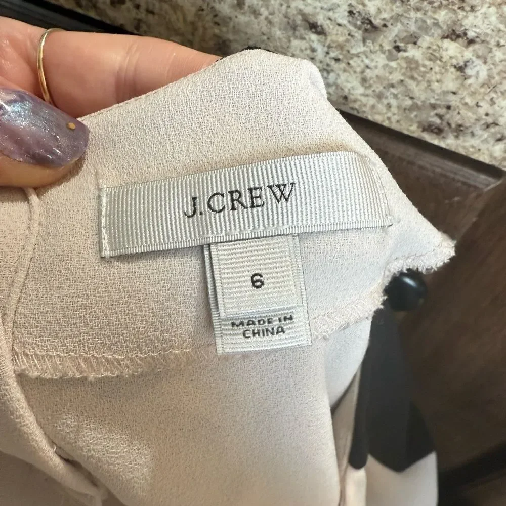 J Crew Size 6 Black and White Color Block